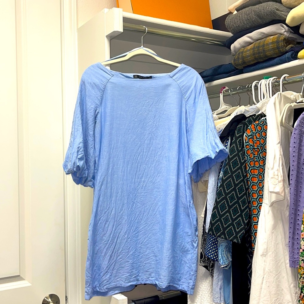 Linen mini dress